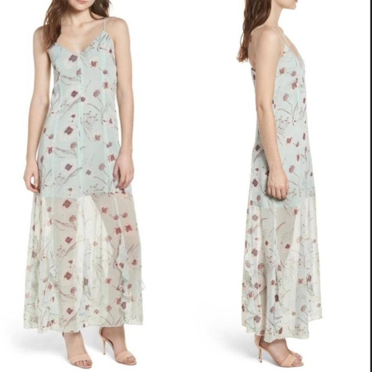 Leith floral print maxi dress hotsell