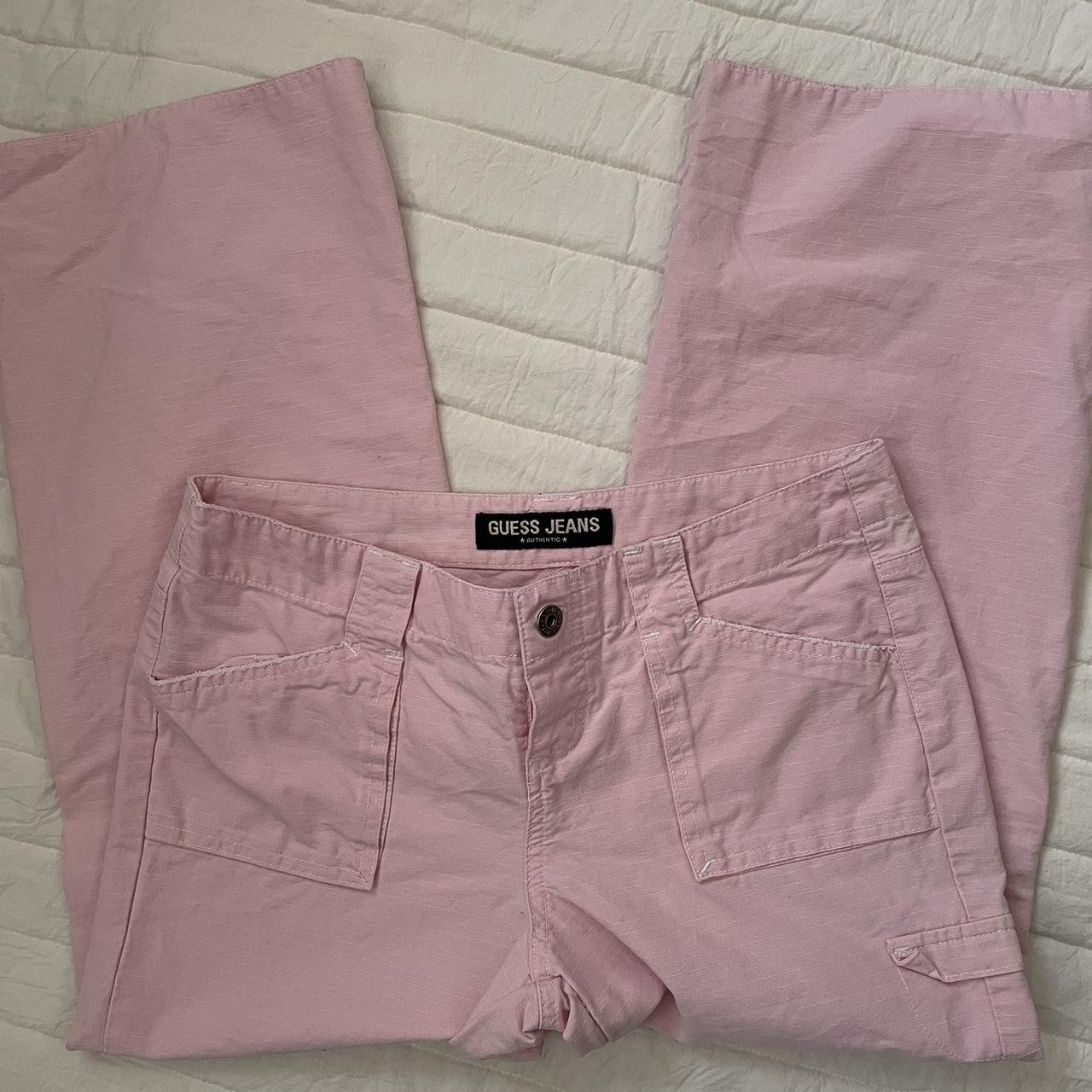🎀 pink guess cargo pants *these are petite!! If you... - Depop
