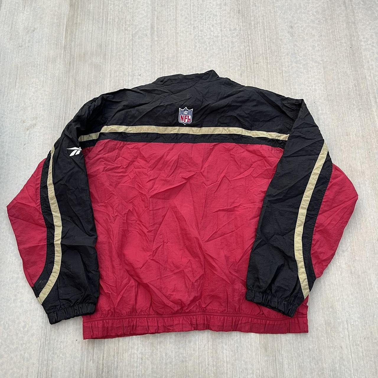 Vintage Reebok 49ERS Windbreaker Size - Depop