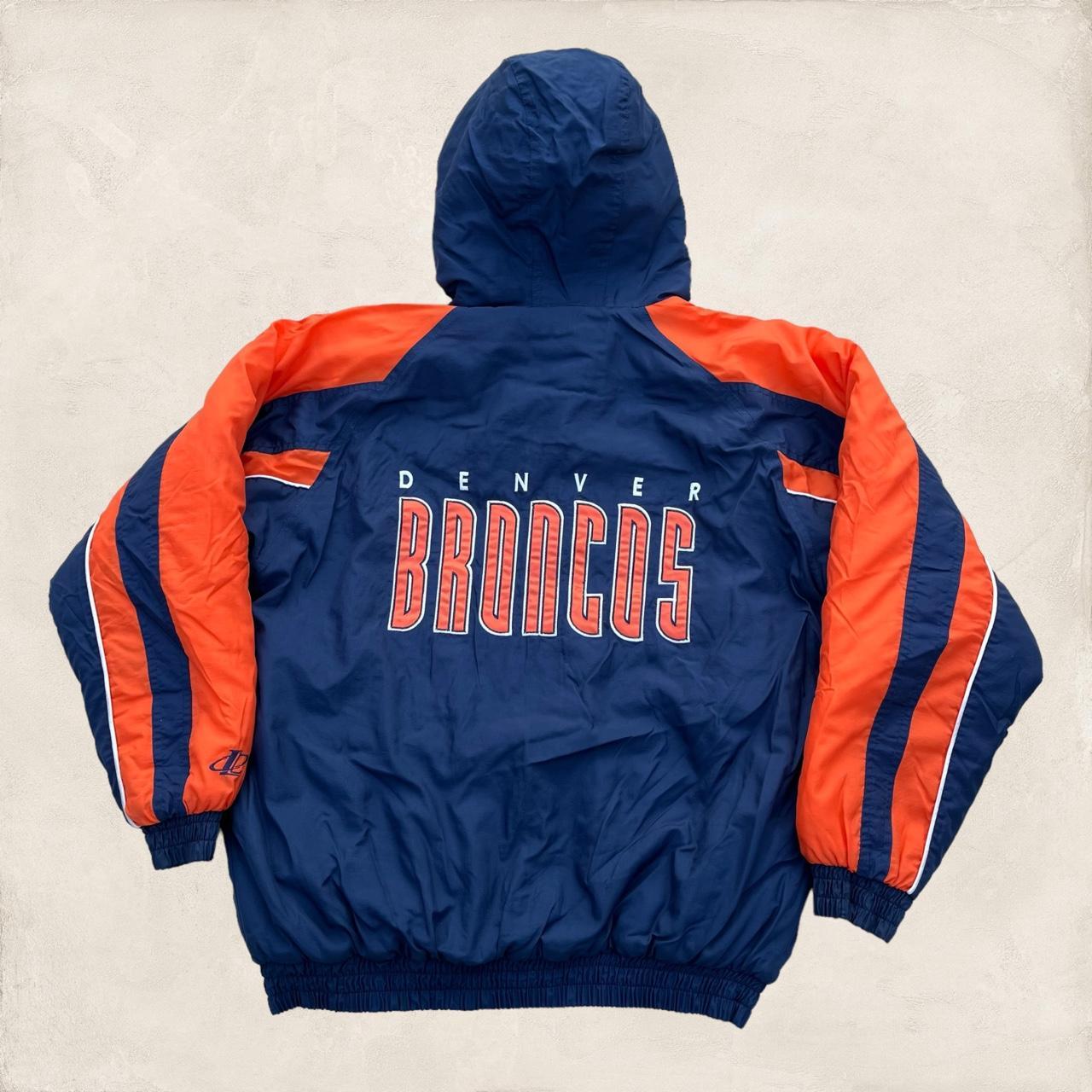 Vintage Denver Broncos Windbreaker 90s NFL Pro - Depop