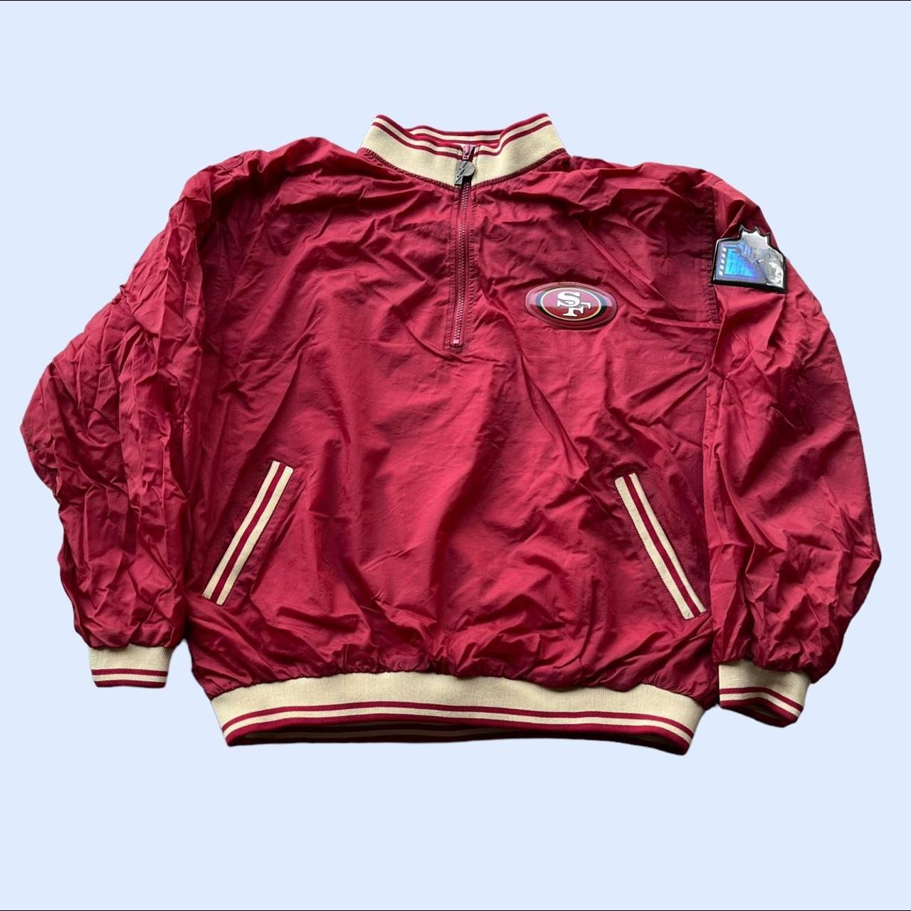 san francisco 49ers windbreaker track jacket full - Depop