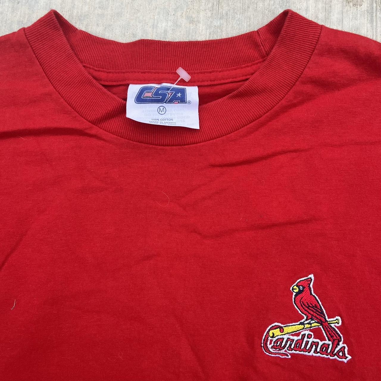 St. Louis Cardinals Graphic T-Shirt with a red - Depop