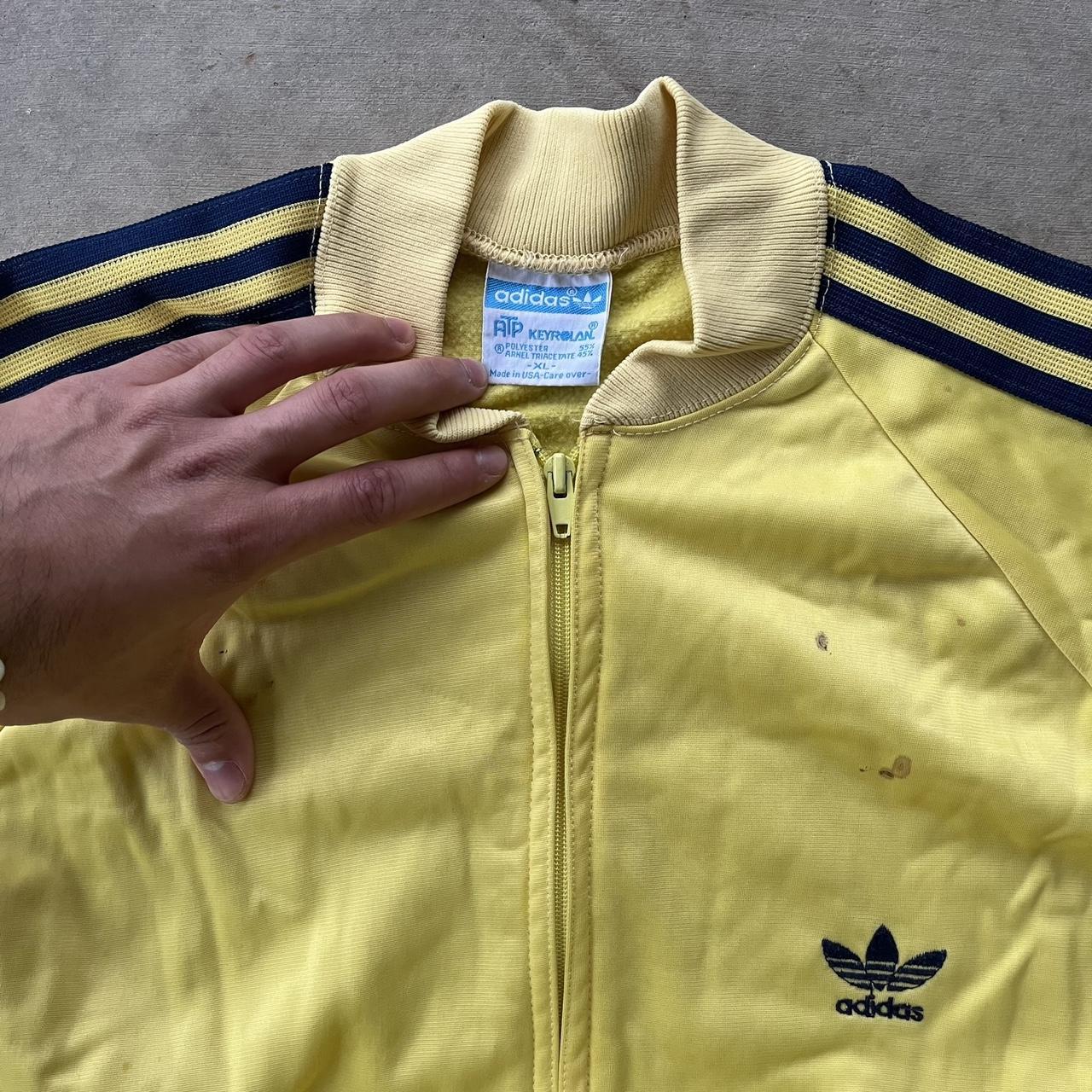 adidas windbreaker track jacket atp keyrolan 80s... - Depop