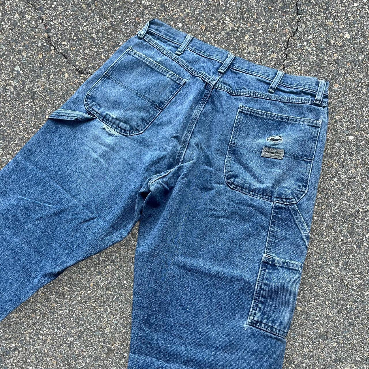 Wrangler Men's Blue Jeans Depop