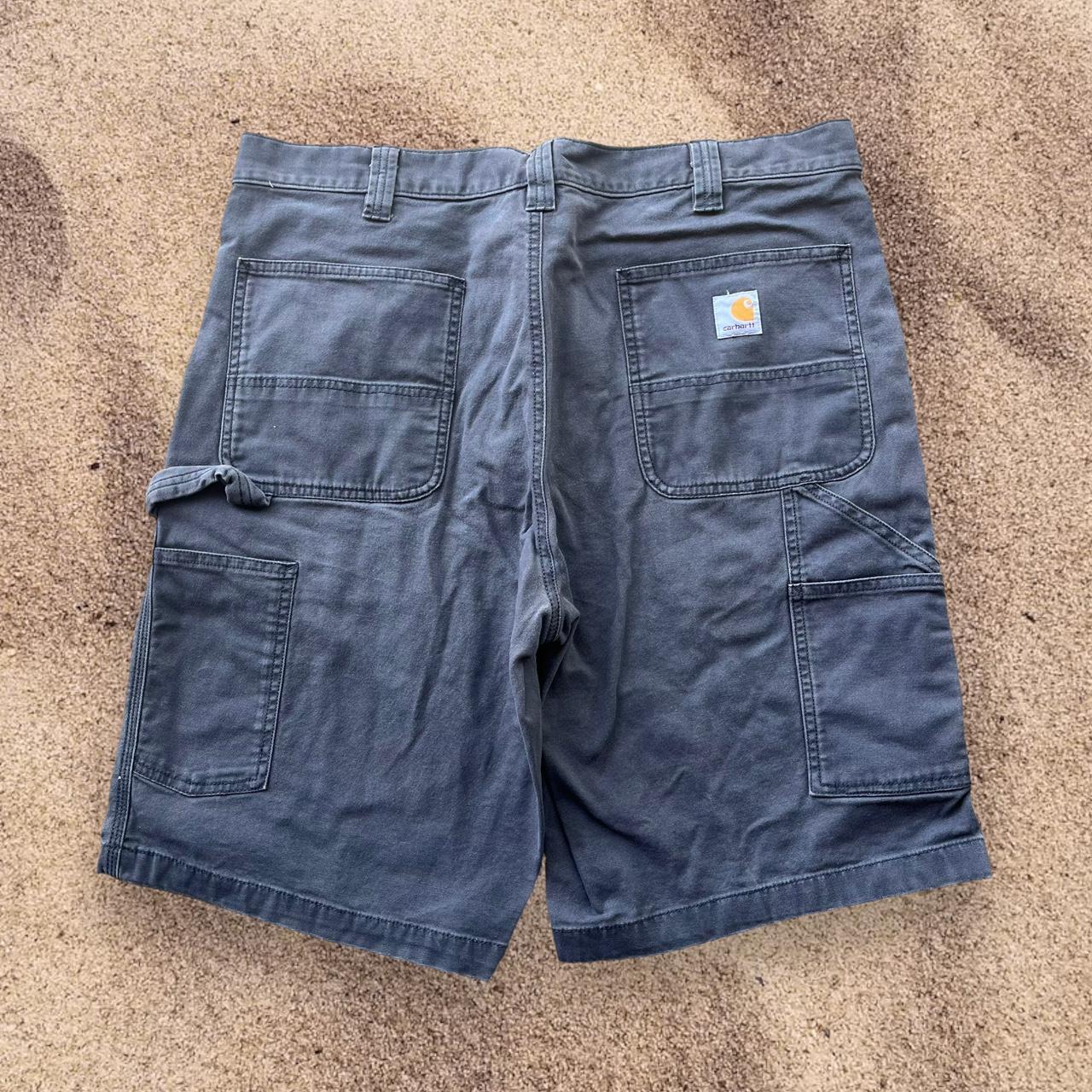 Carhartt Men S Grey Shorts Depop   P0 