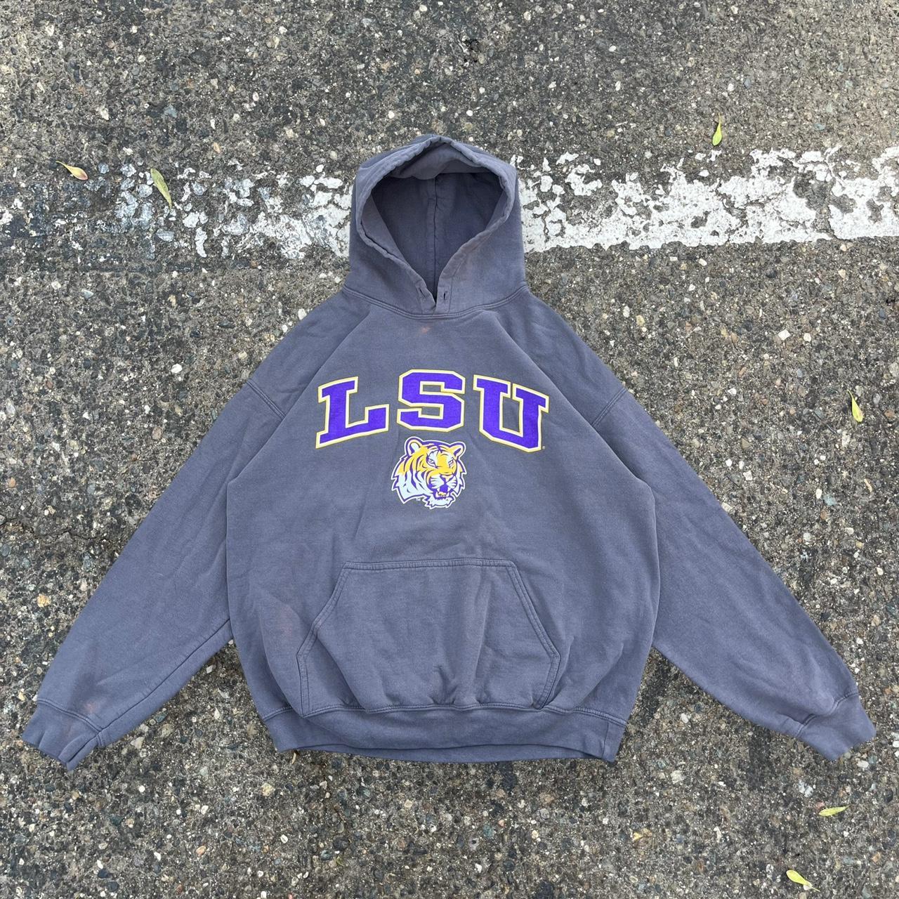 vintage lsu tigers college hoodie university... - Depop