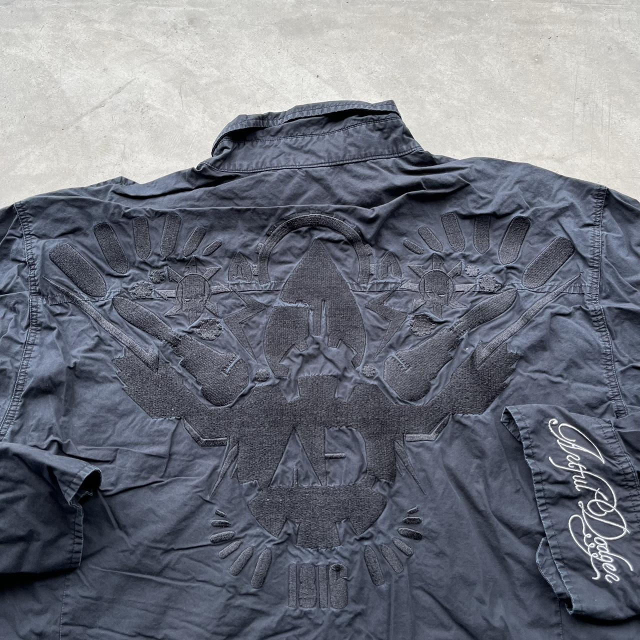 vintage artful dodger flannel button up tactical... - Depop