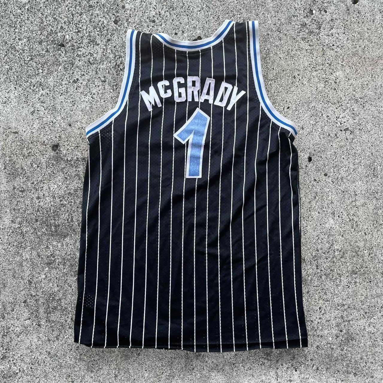 Vintage 2000s Y2K NBA Nike Orlando Magic Tracy McGrady Black T shops Shirt XL