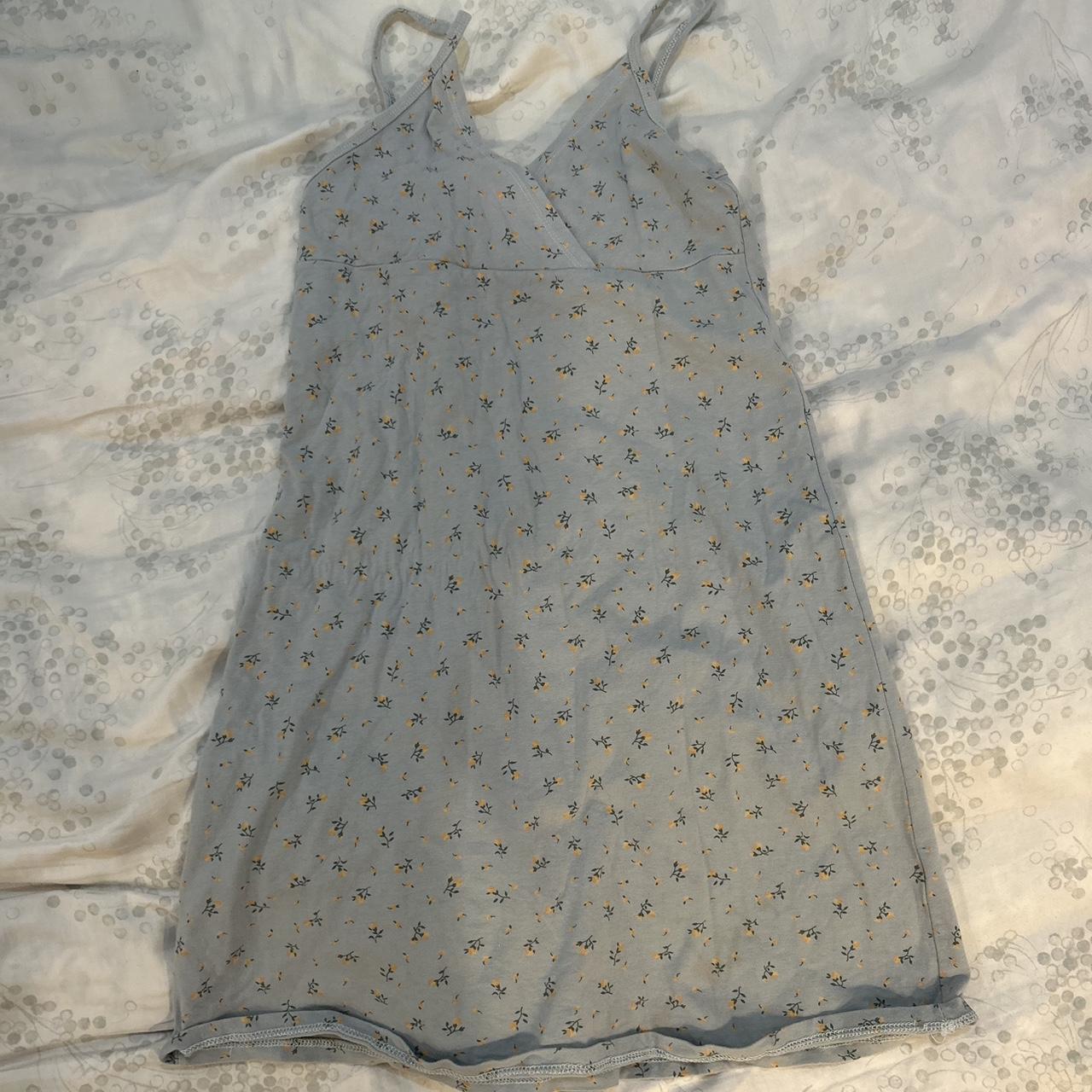  brandy melville amara dress blue dress with... Depop