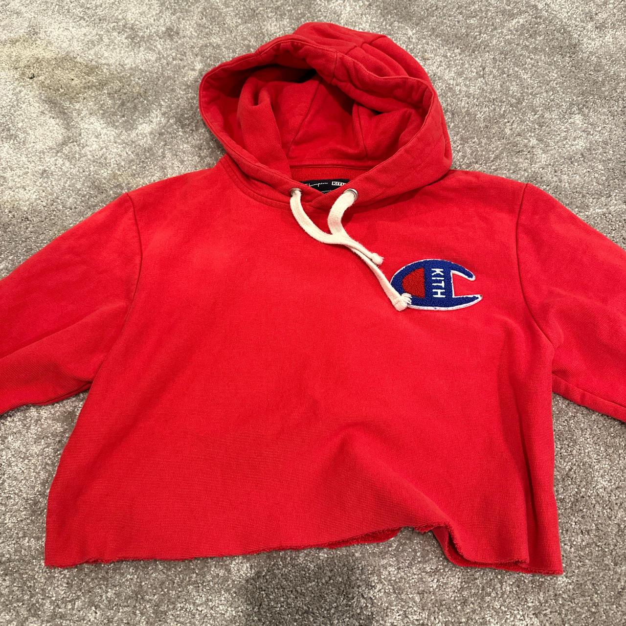 KITH Champion Cropped Hoodie