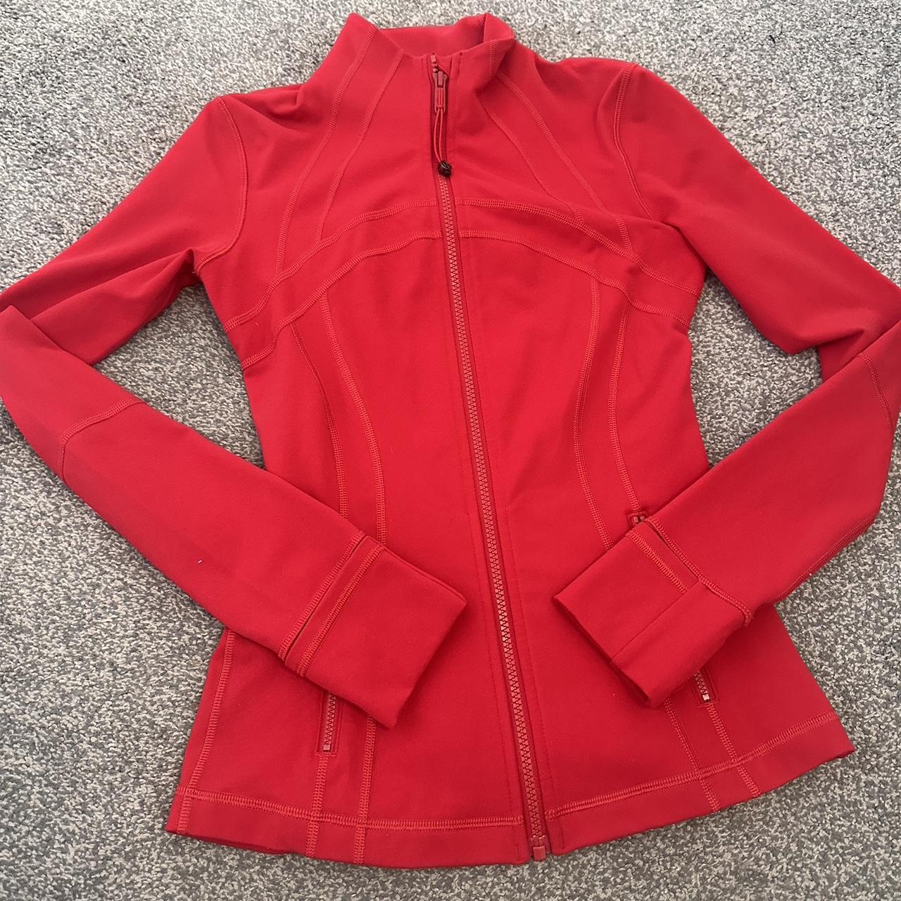 Lululemon define jacket in colour red. Hardly worn... Depop