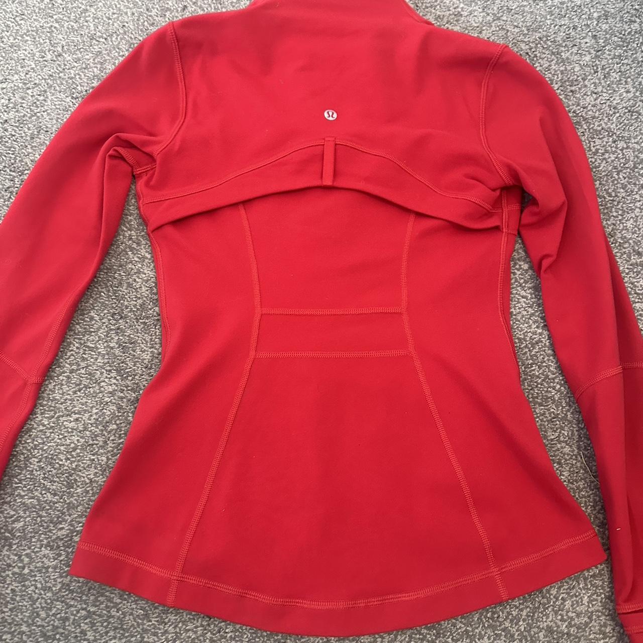 Lululemon define jacket in colour red. Hardly worn... Depop