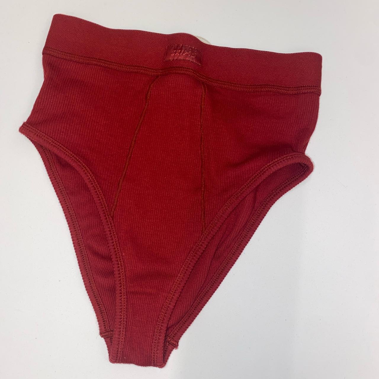 Skims underwear BRIEFS Red undies in color red - Depop