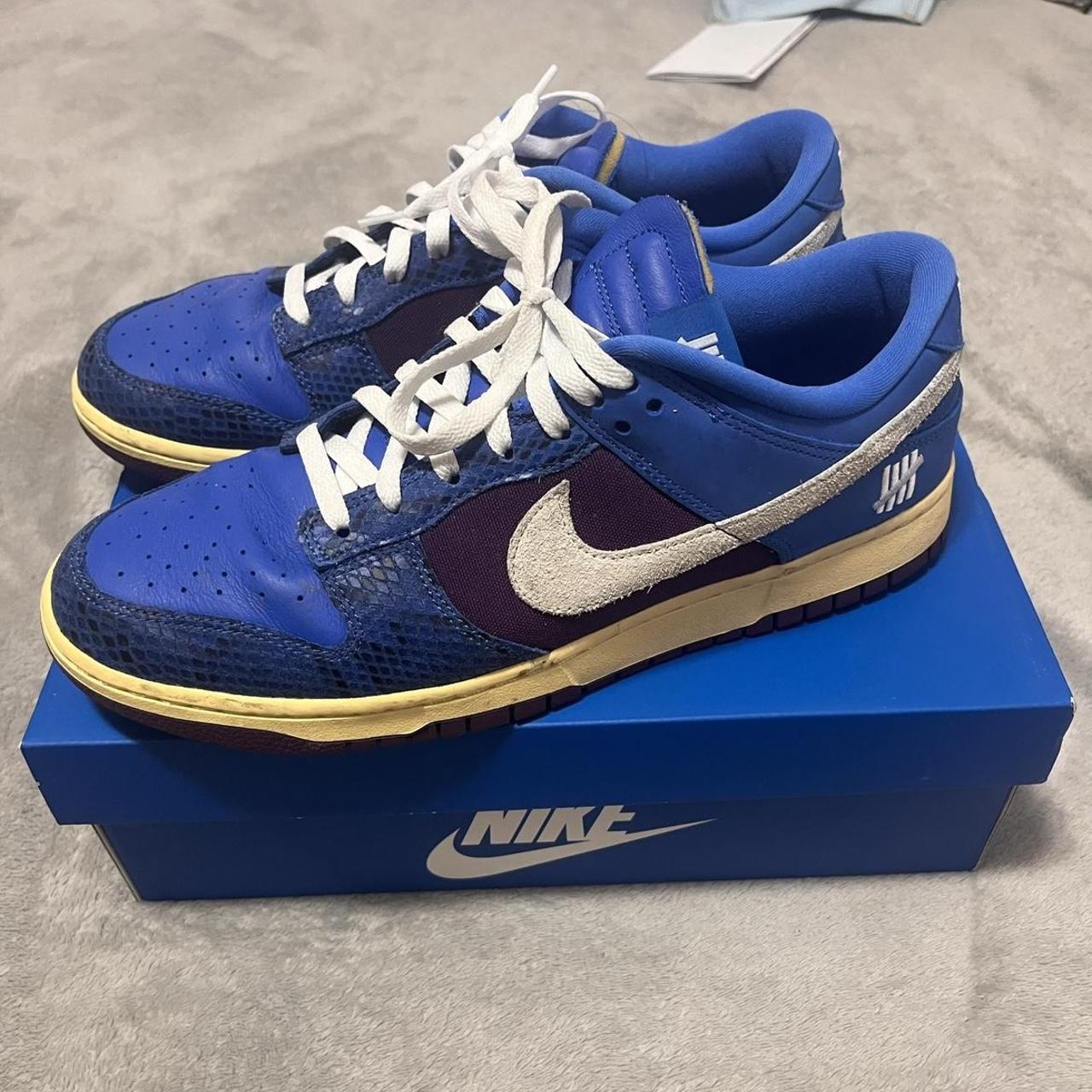 Nike Men's Blue and Purple Trainers | Depop