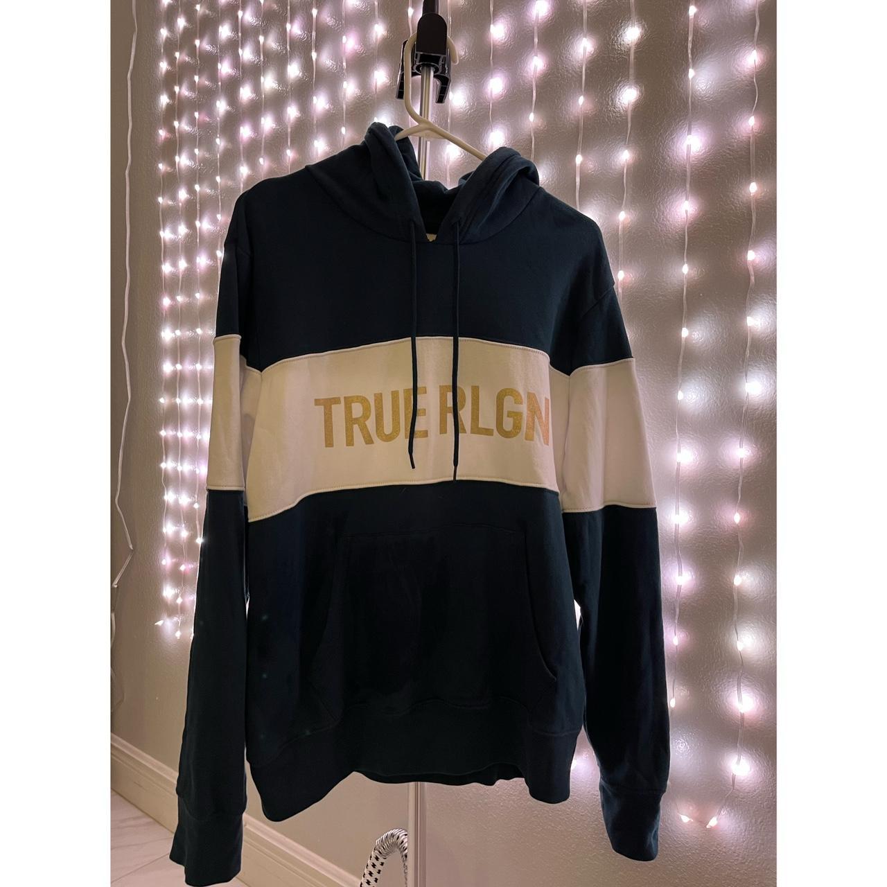 Navy true religion discount hoodie