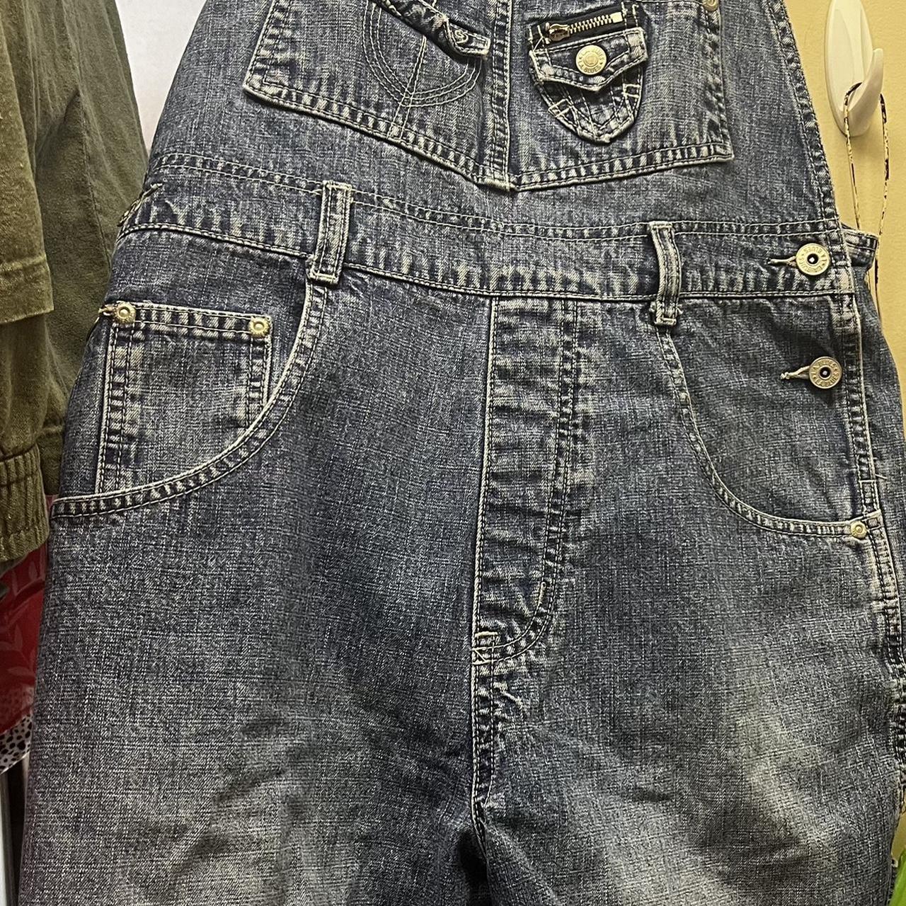 medium cutoff la blues overalls. - Depop