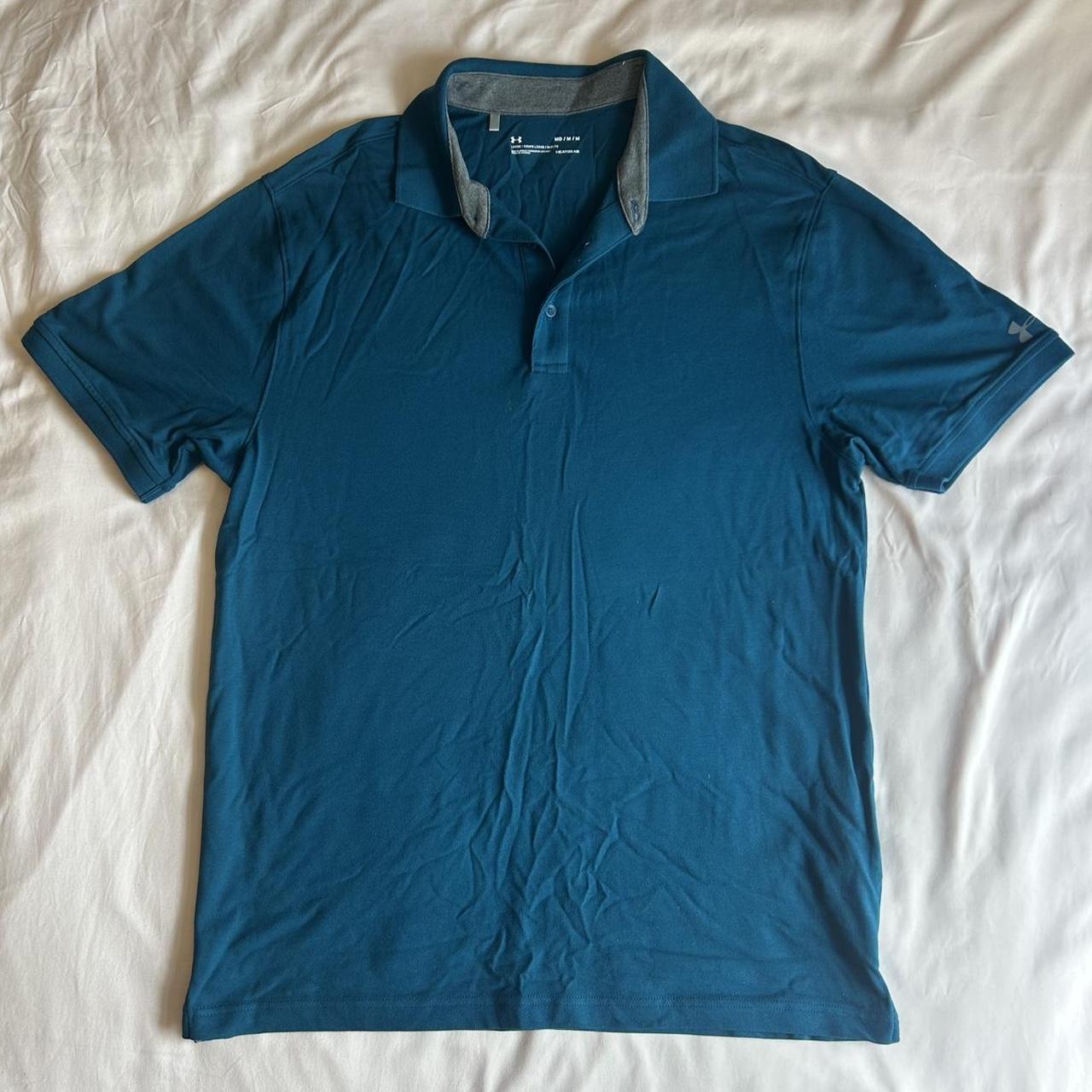 Under Armour Men's Polo shirt - Blue - M – Under Armour Turquoise Polo - Men's Size …