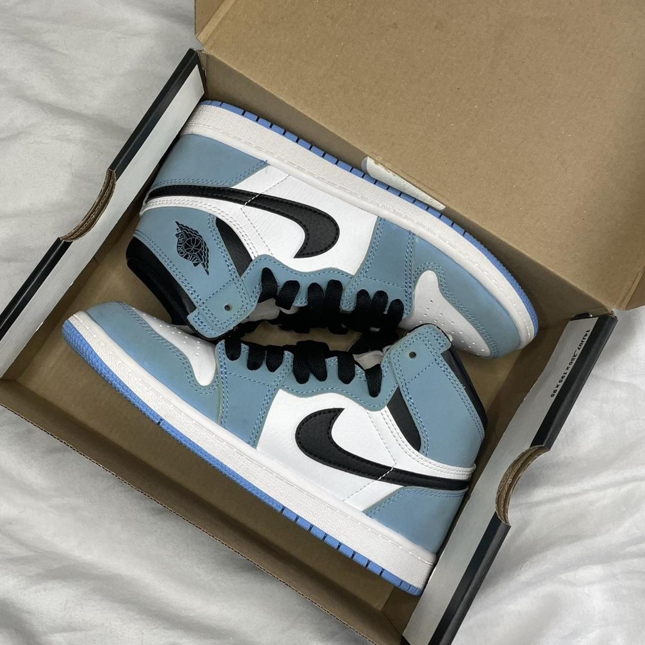 Unc Jordan 1 size 2.5 youth or 4 women Used 2-3x... - Depop