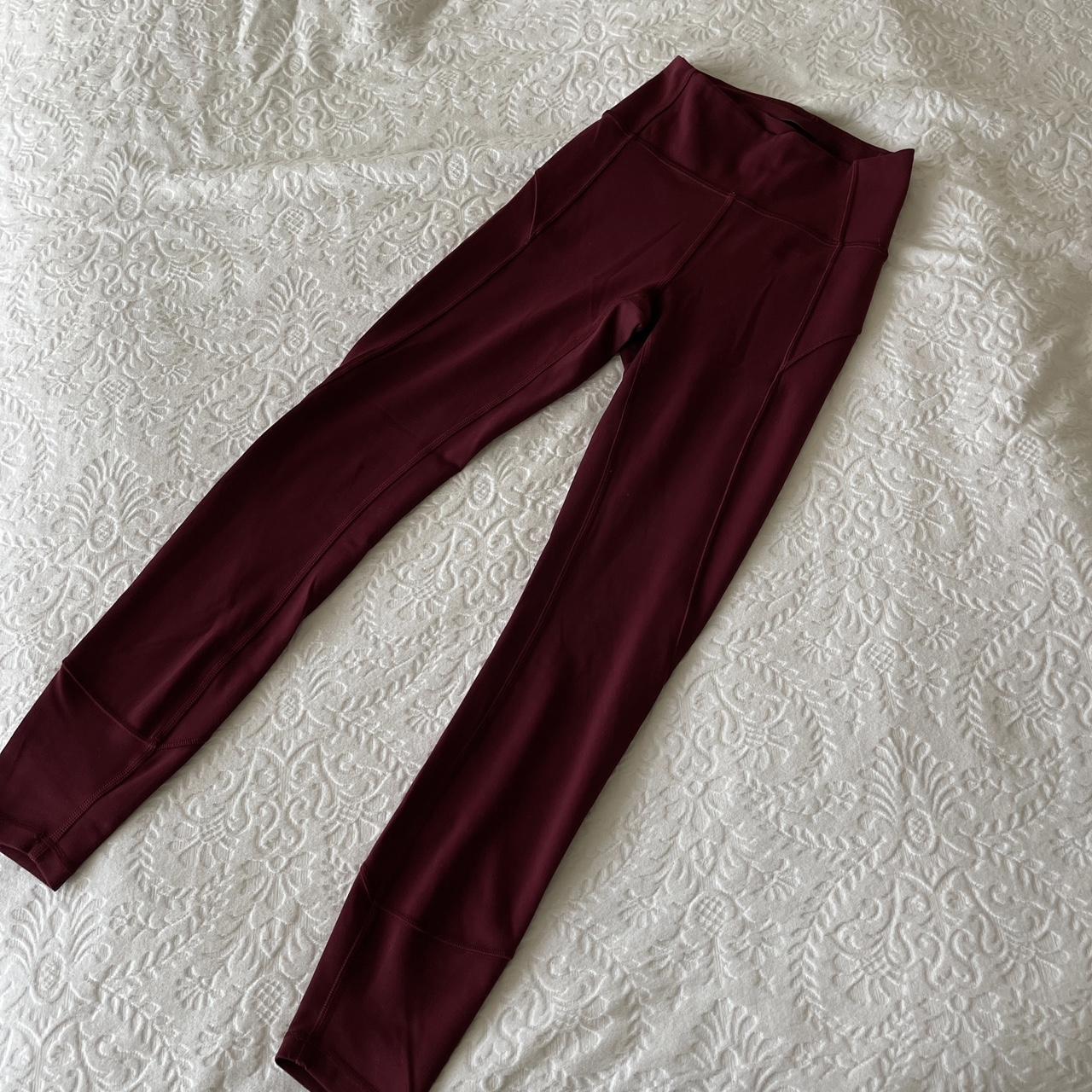 lululemon burgundy leggings