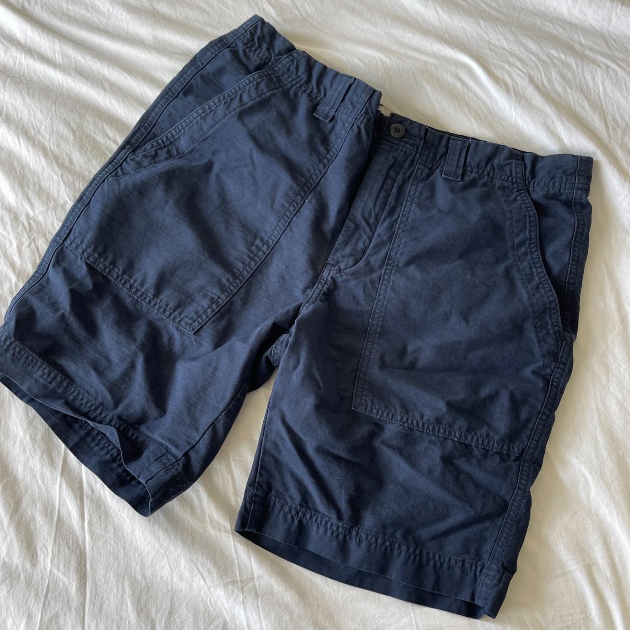 navy mens Everlane shorts brand: Everlane size:... - Depop