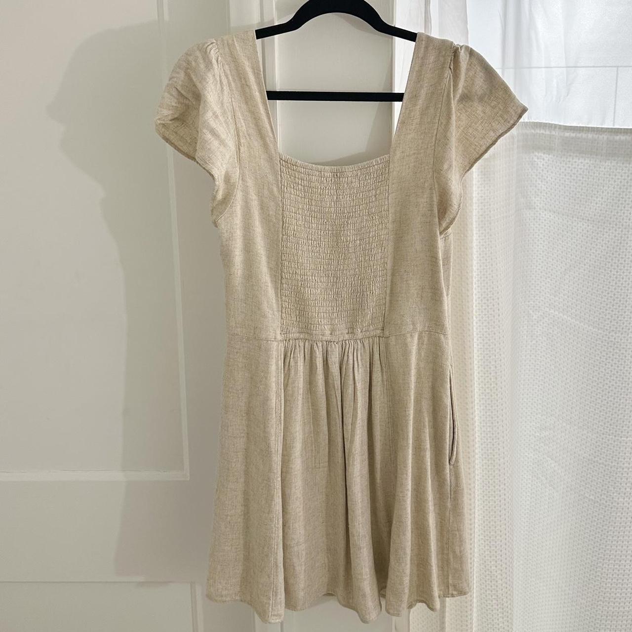 Abercrombie Fitch Women S Cream Dress Depop