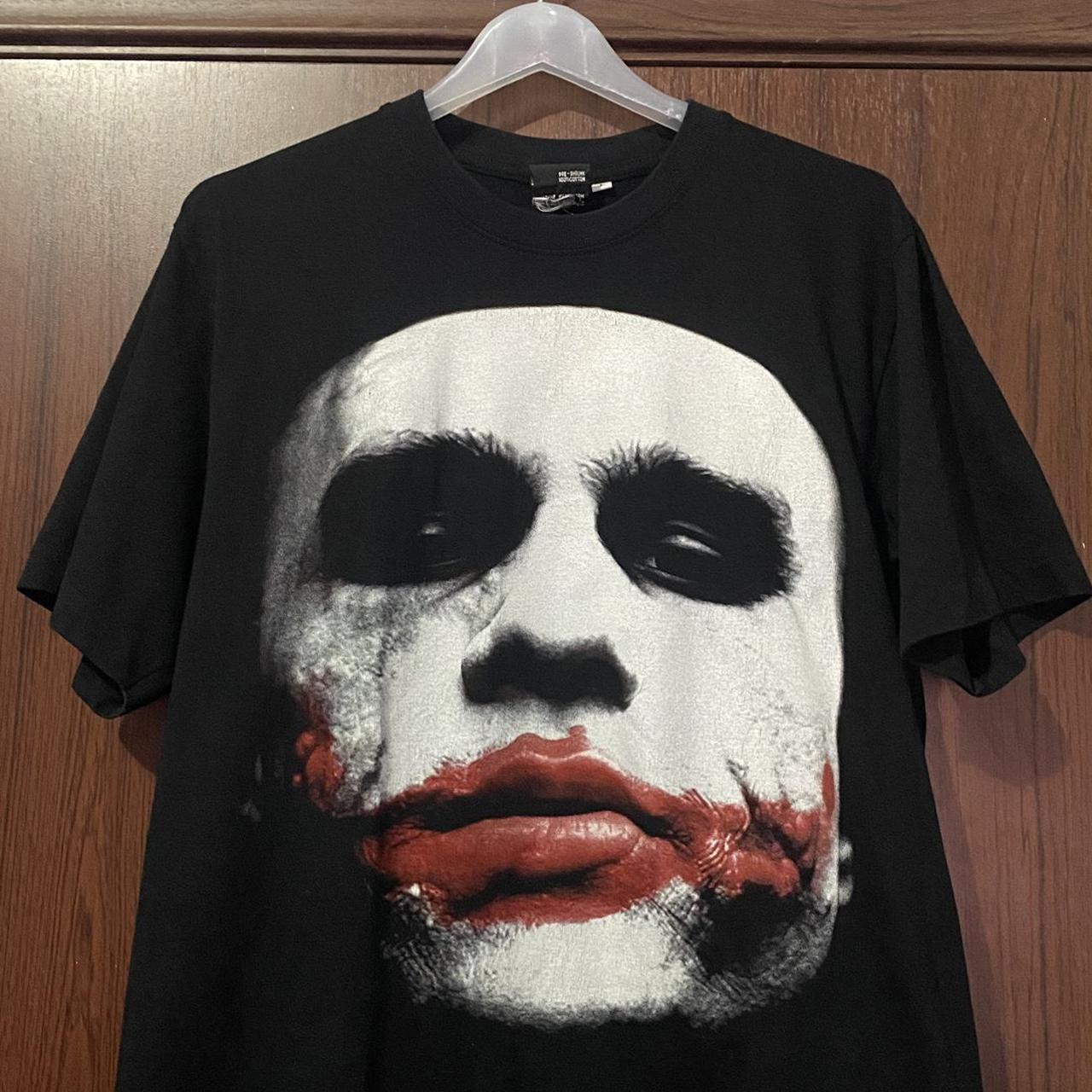 VINTAGE BOOTLEG JOKER THE DARK KNIGHT T SHIRT 2008... - Depop