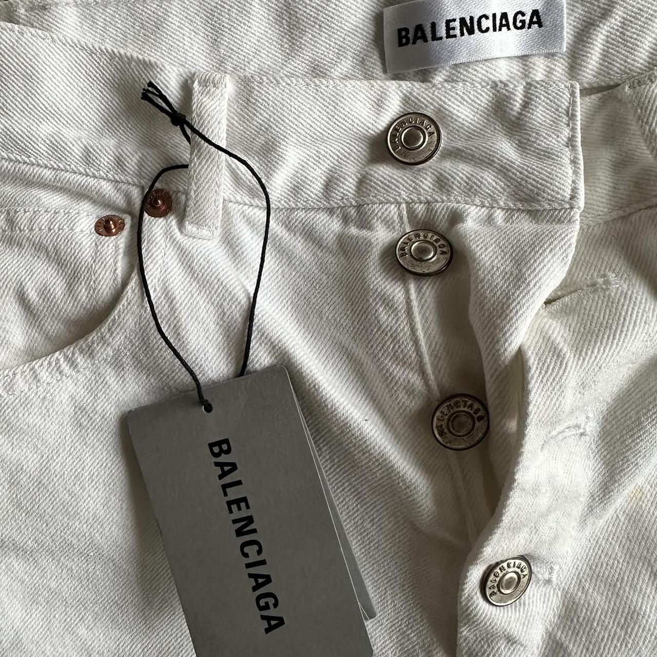 Balenciaga womens top whute jeans