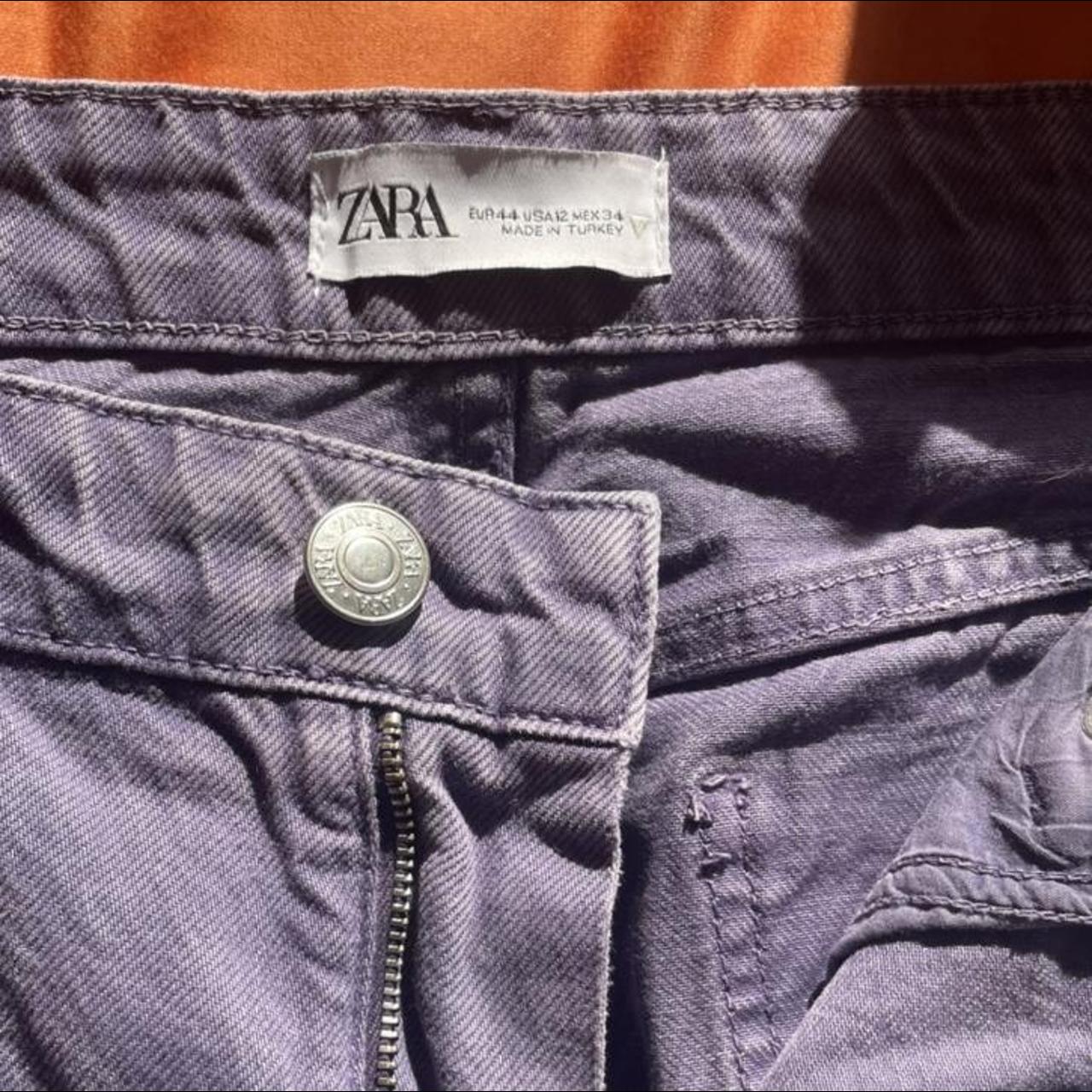 Zara lilac/mauve straight leg trousers such a lovely... - Depop