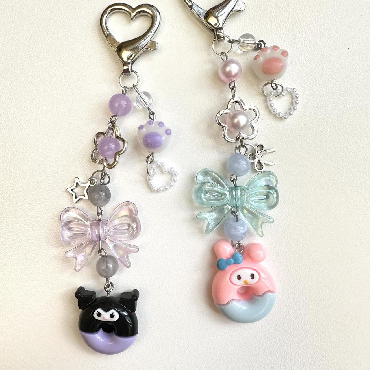 hand-made my melody keychain🩷🎀 kuromi: SOLD my... - Depop