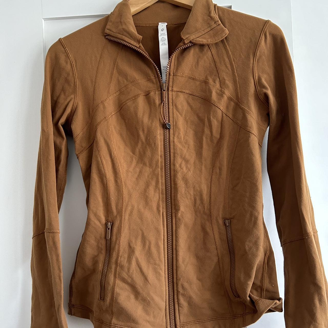 Lululemon Define Jacket in Copper brown. Pilling - Depop