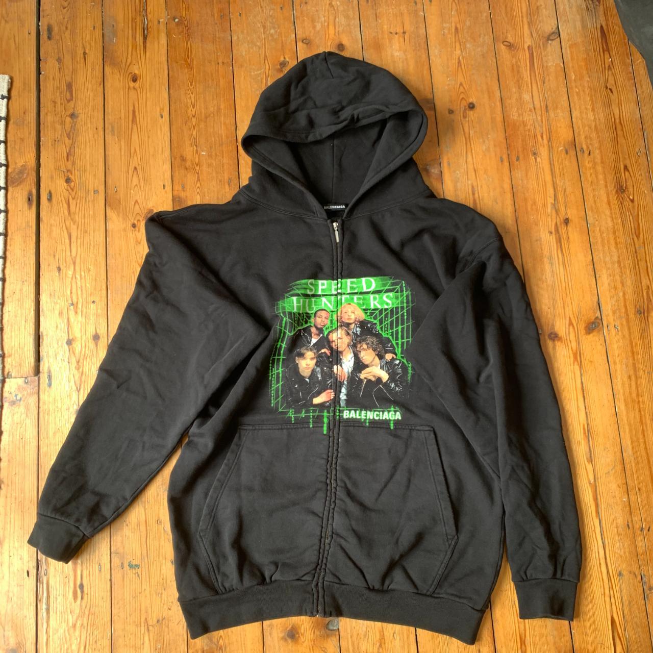 Rare Balenciaga Speedhunters Zip-Up Hoodie, Size M... - Depop