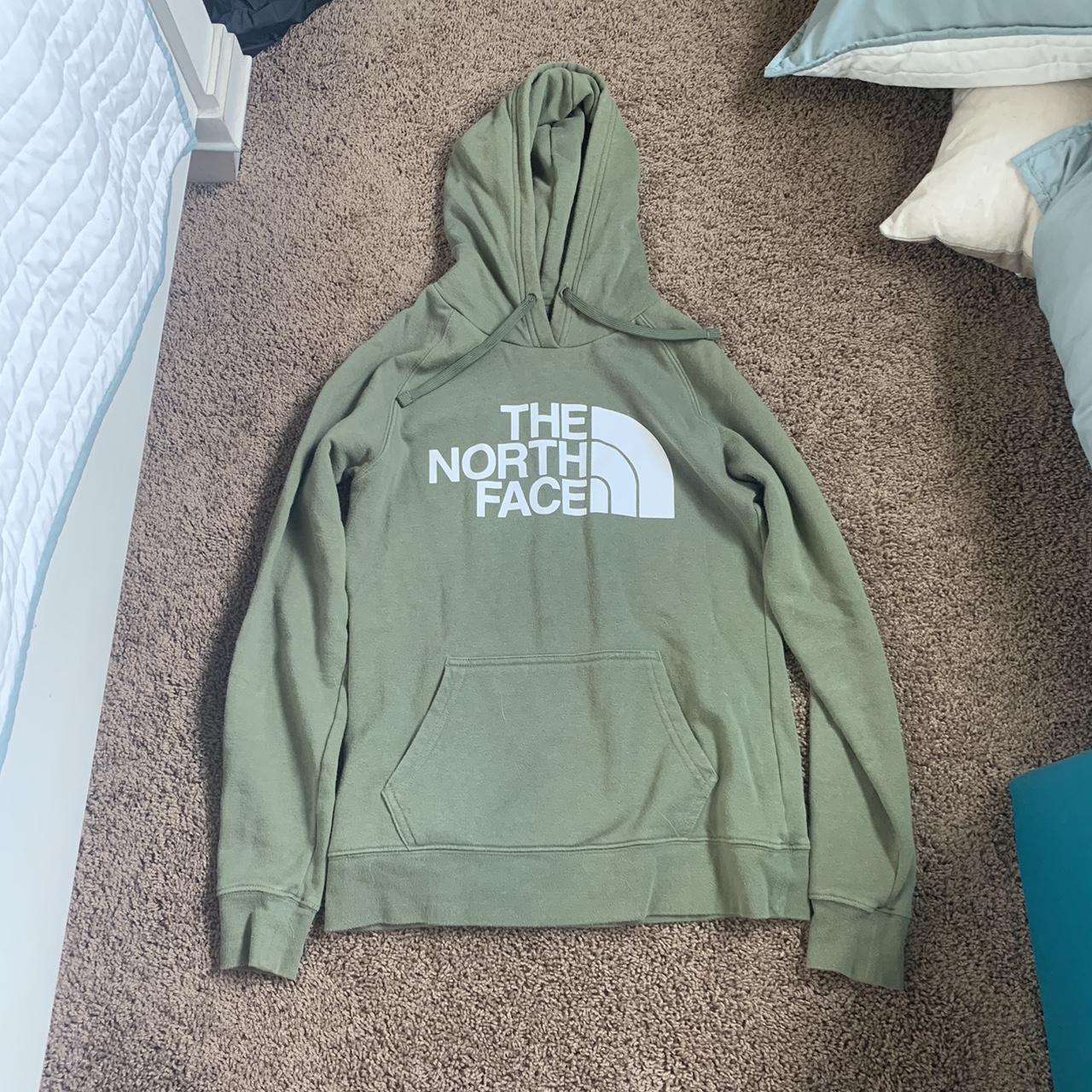 Dark green discount north face hoodie