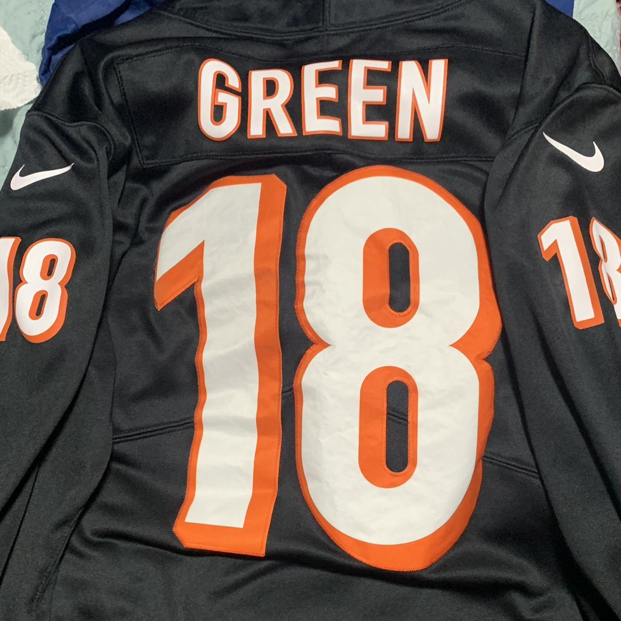 NIKE MENS AJ GREEN CINCINNATI BENGALS T-SHIRT, BLACK, LARGE