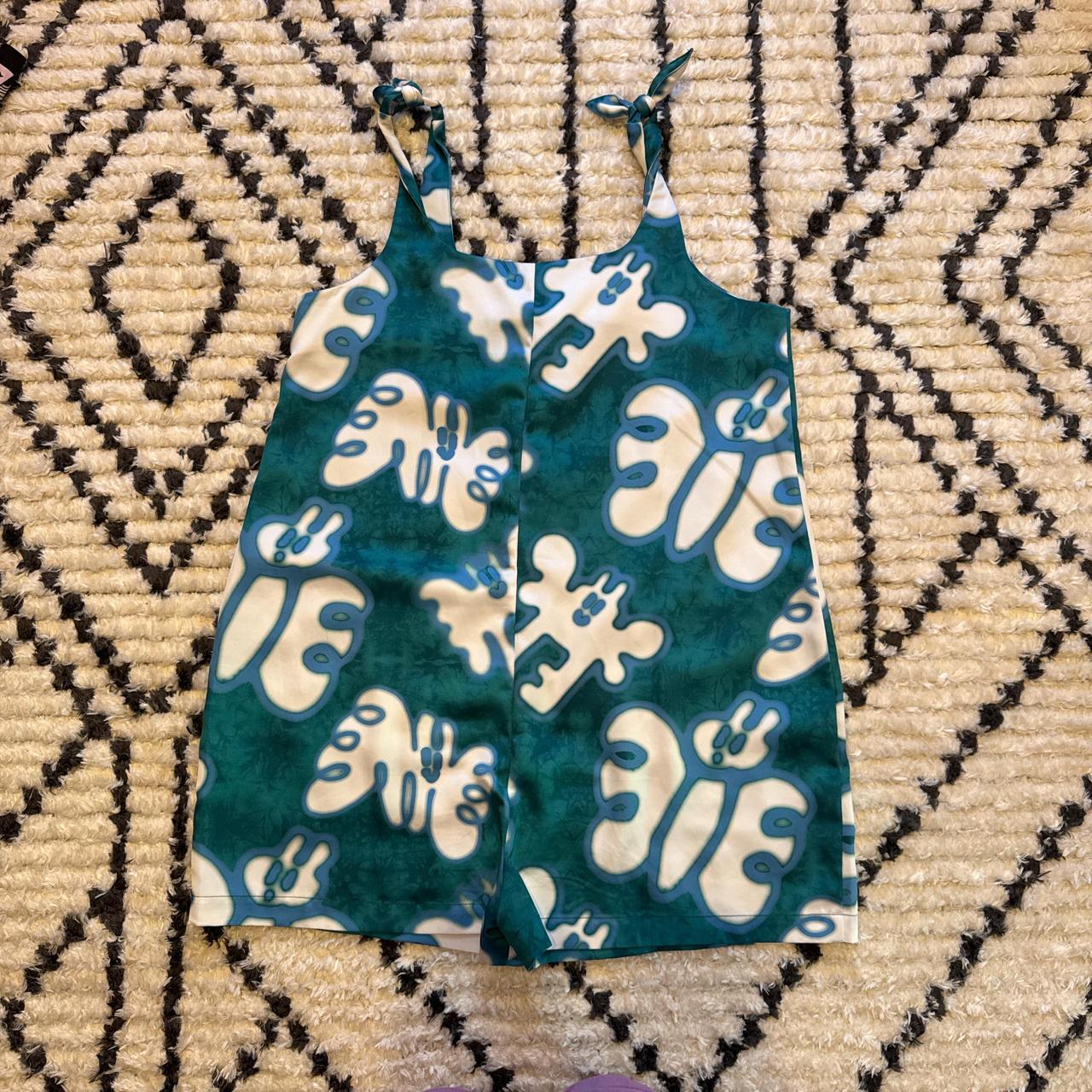 Lazy Oaf Women's Romper - Green/Multi - 10 – Lazy… - image 5