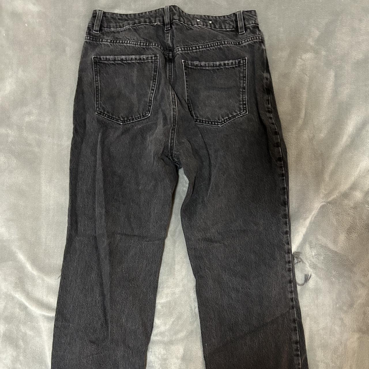 garage ripped 90s straight jeans -size 11 - Depop