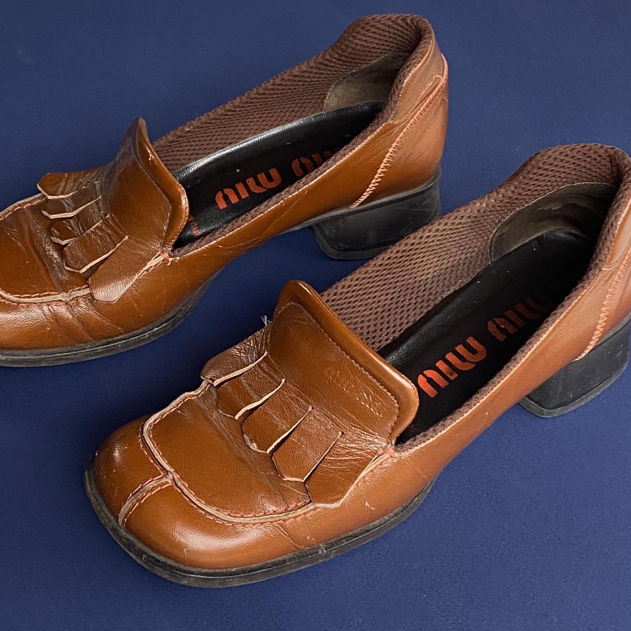 Miu Miu Women's Brown Loafers (3)