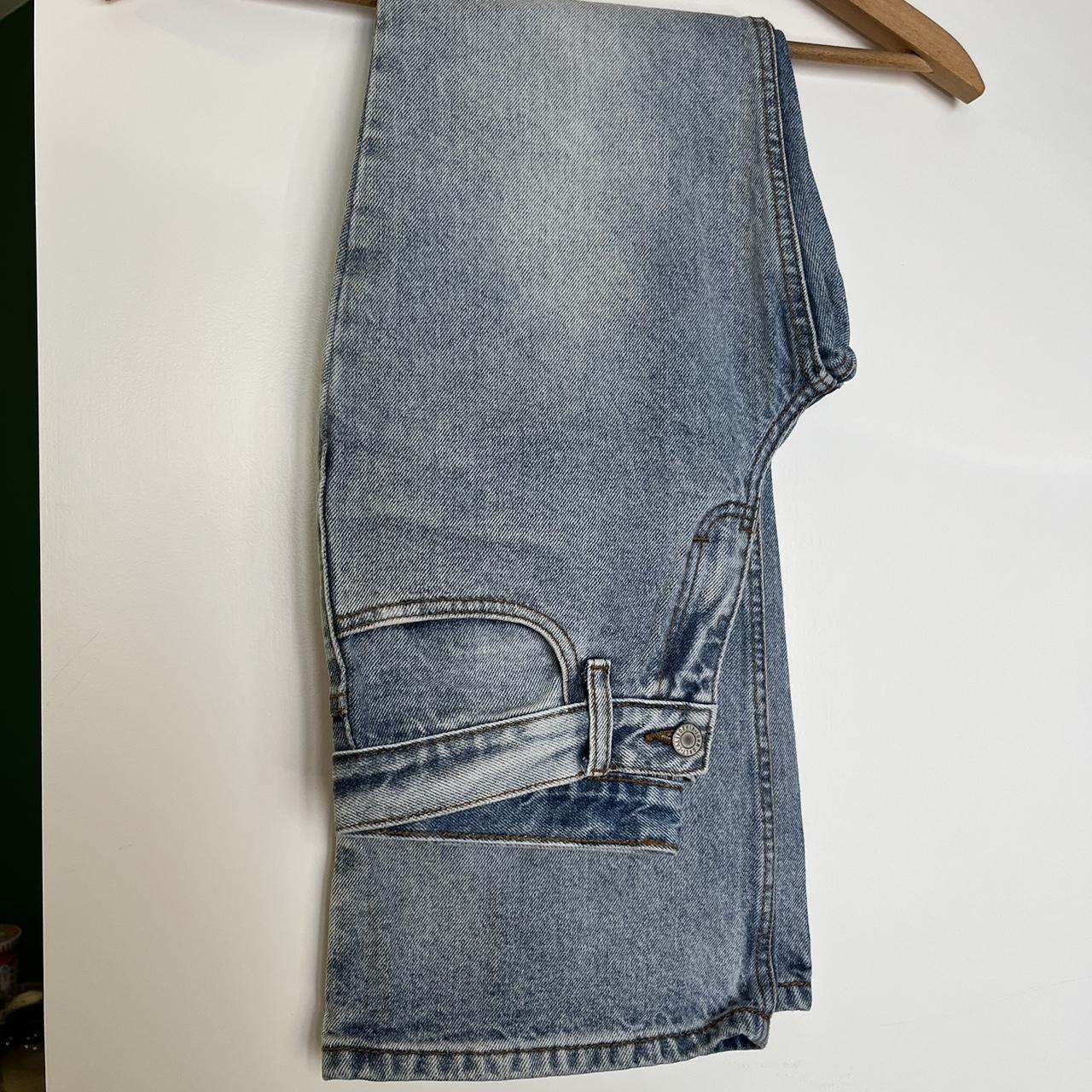 Brandy Melville Quinn jeans. Low rise wide leg flare... Depop