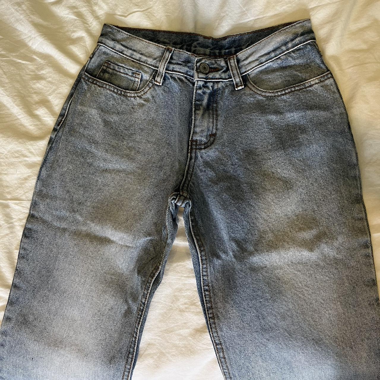 Brandy Melville Quinn jeans. Low rise wide leg flare... - Depop