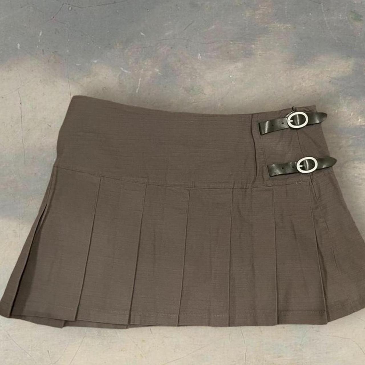 Brandy Melville Dark Grey Kim Mini Skirt Sold Out Depop