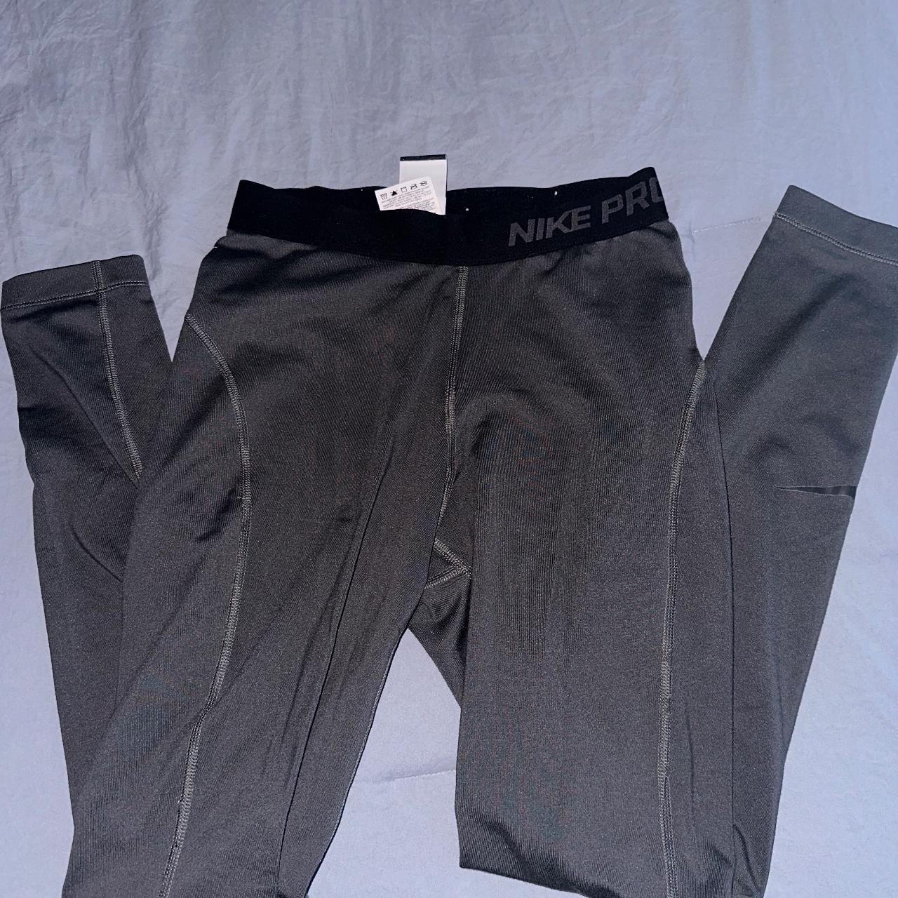 Dark grey Nike Pro Leggings SIZE: small - Depop