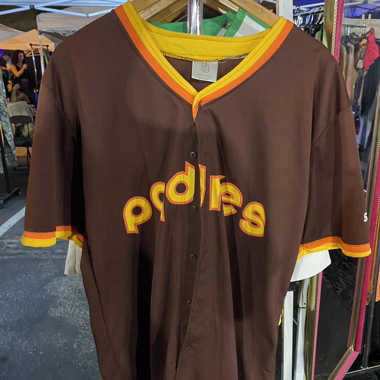 san diego padres brown baseball t-shirt brand new - Depop