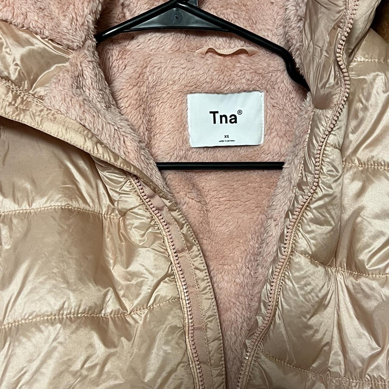 Aritzia baby pink puffer jacket!! In amazing... Depop