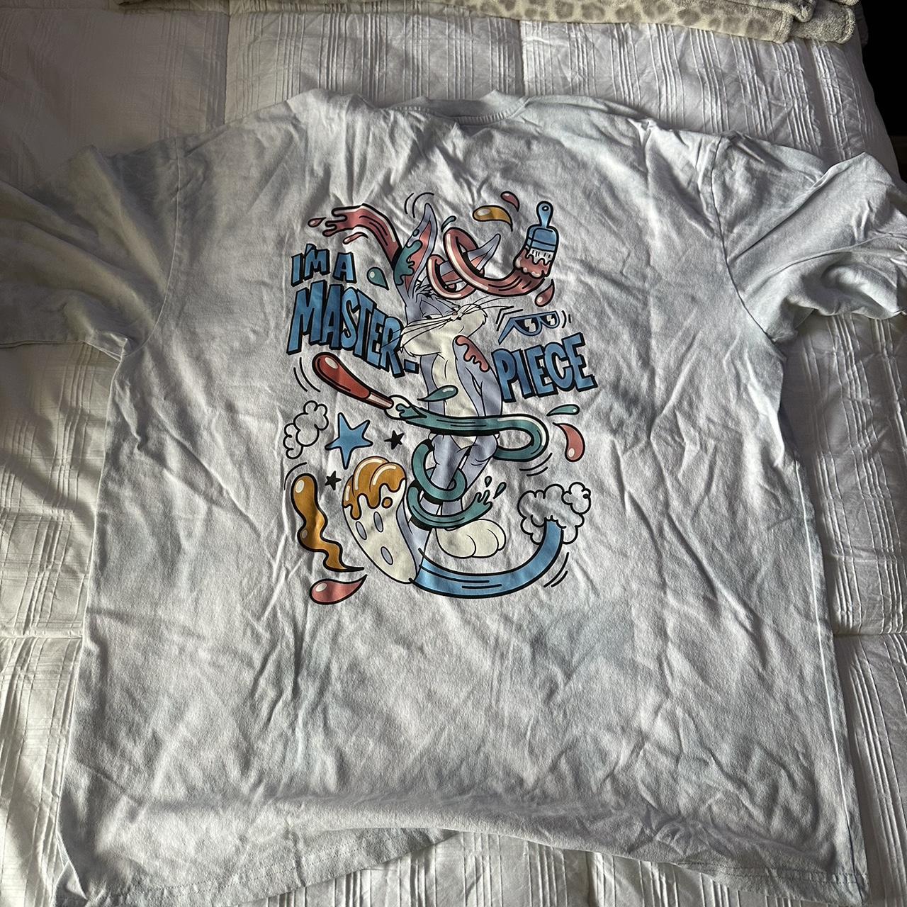 Looney Tunes Oversized Tie Dye T-Shirt. Size XL - Depop