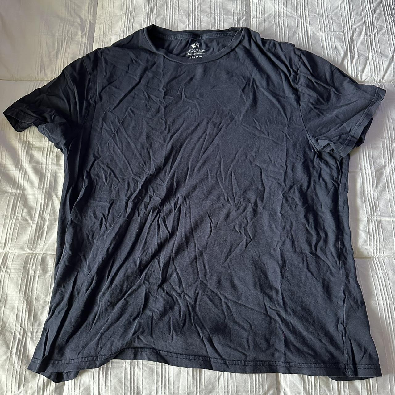 Navy Blue Men’s Casual T-Shirt. Size XXL - Depop