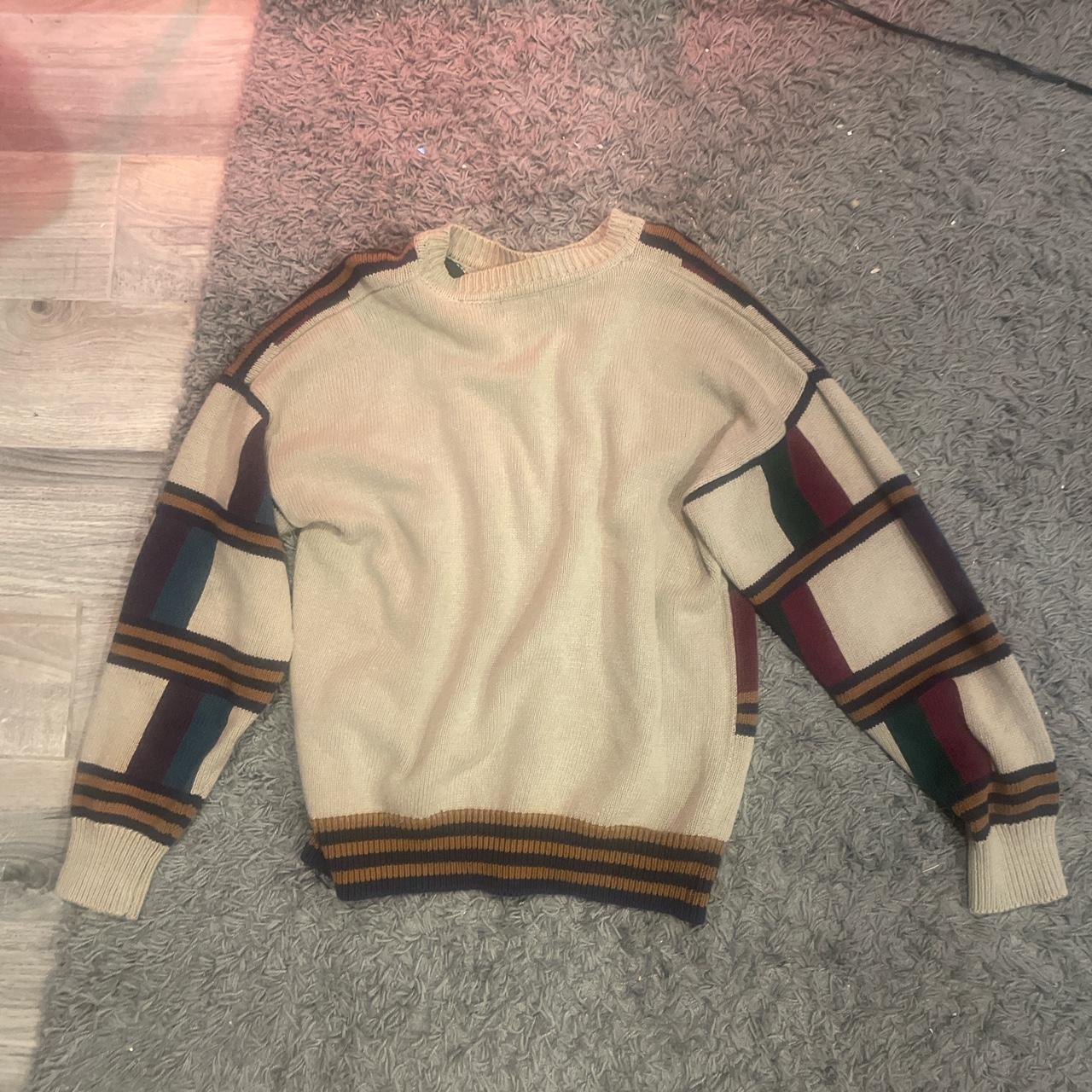 Men's Cream Jumper Depop