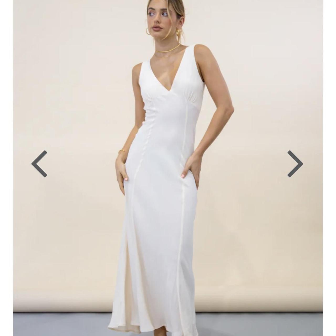 VRG GRL Postcards From Italy Bias Cut Midi... Depop