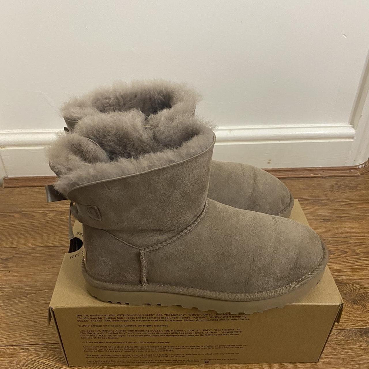 Mini bailey bow UGGs. Size 8, only worn once. #UGGs... - Depop