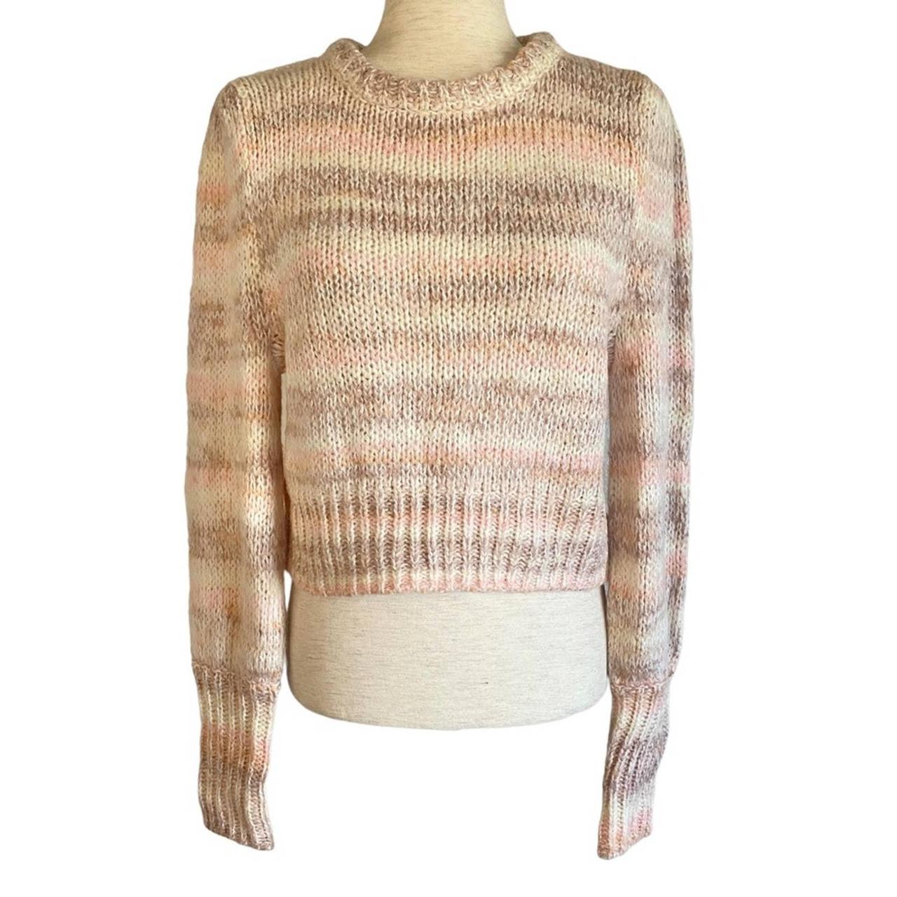 WILD FABLE Sweater Space Dye/Ombre Pink Crew - Depop