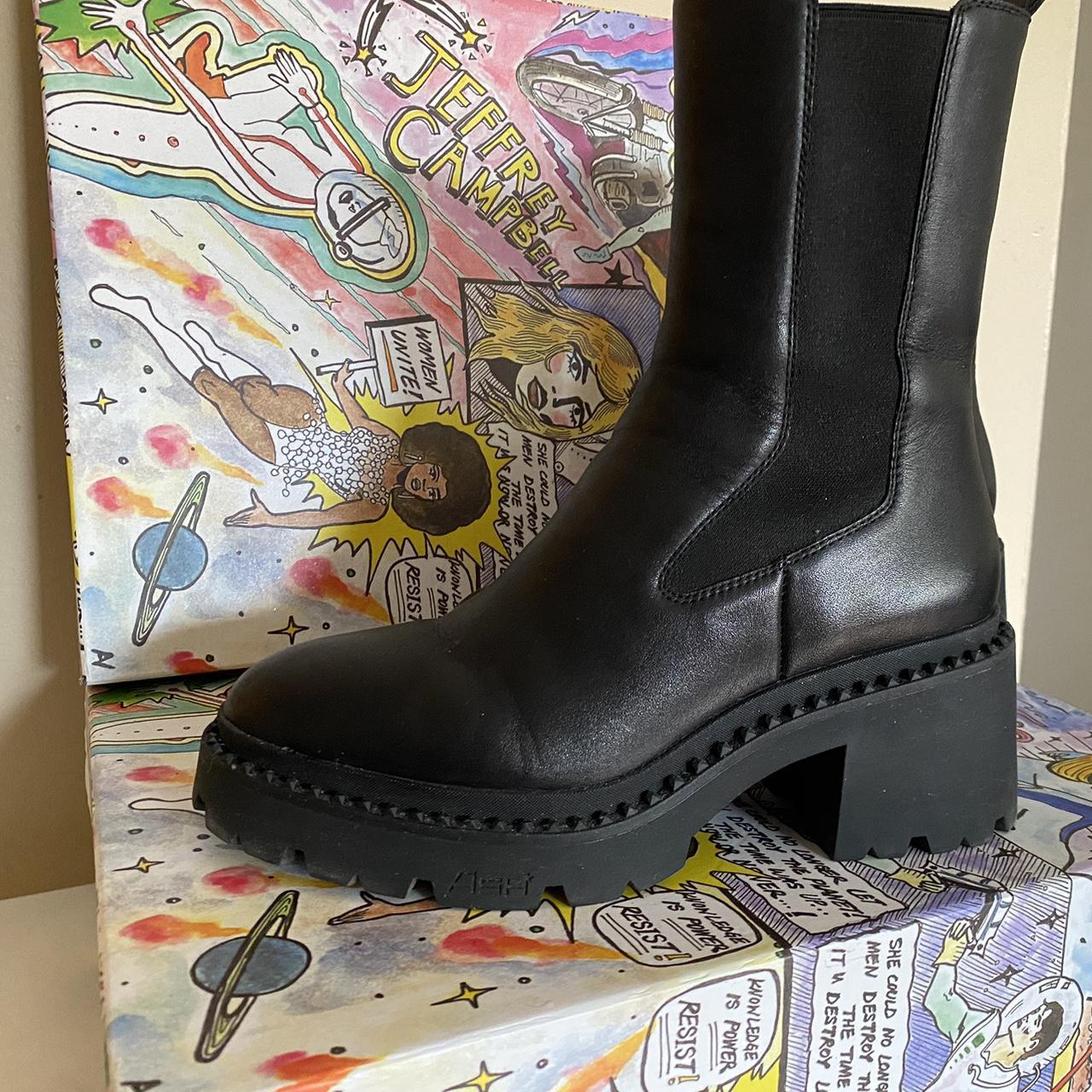 Sock Boots Tommy Hilfiger Cleated Heel Ash Nico Real Leather