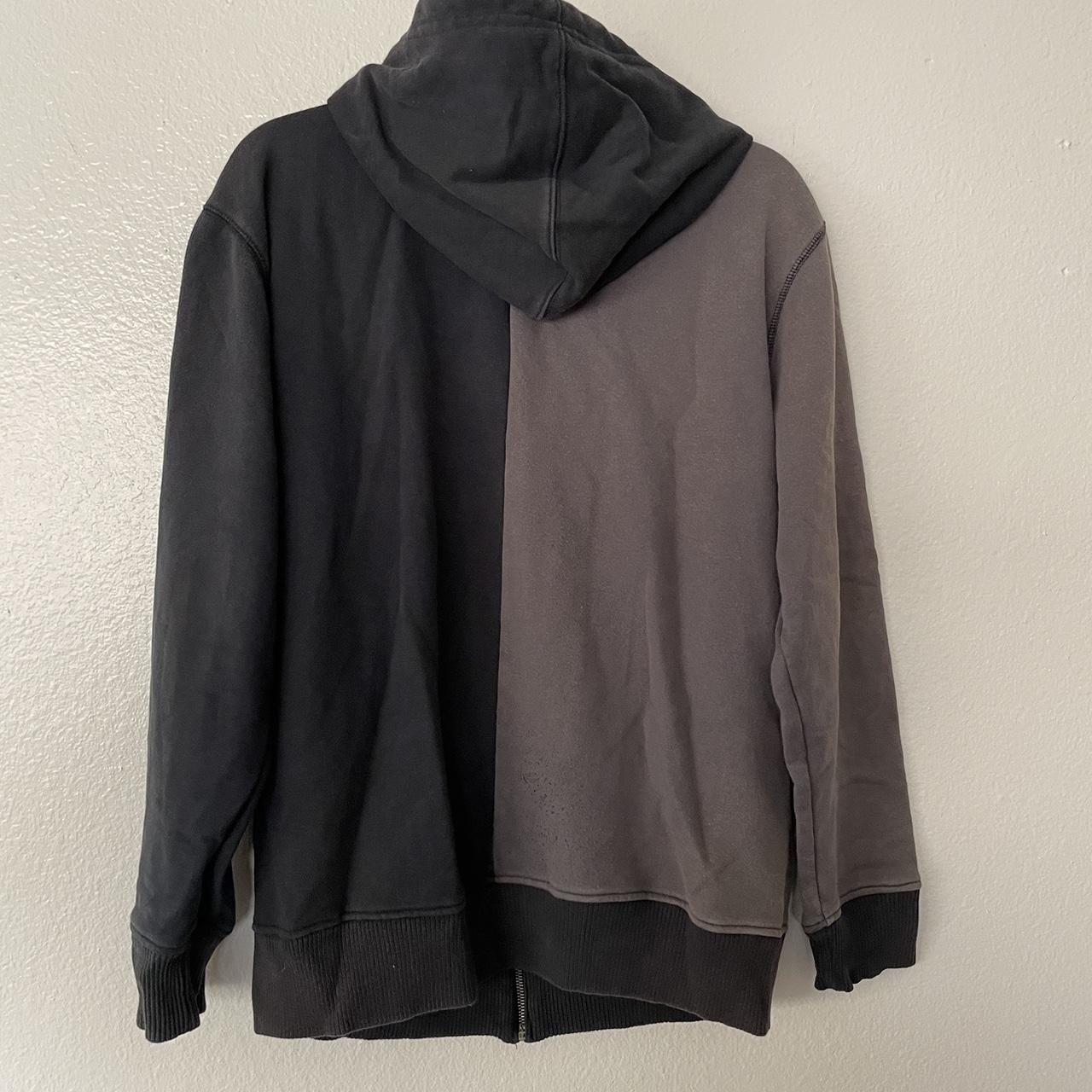 Women's Black and Grey Hoodie | Depop